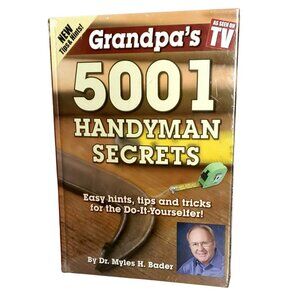 New Grandpa's 5001 Handyman Secrets DIY Book Home Repairs Leaks Appliance Roof